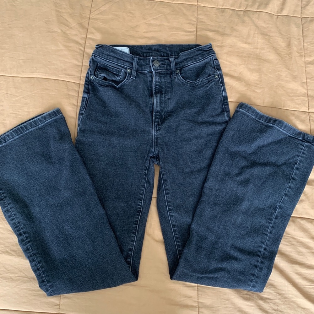 GAP Black High-Rise Flare Jeans